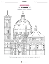 Prabaca lembar kerja cetak Florence