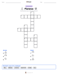 Florence printable worksheet preview