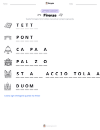 Anteprima della scheda stampabile di Firenze