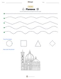 Florence printable worksheet preview