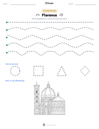 Florence afdrukbare werkblad voorbeeld