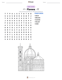 Florenz druckbare Arbeitsblatt Vorschau