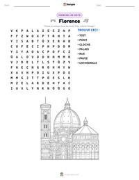 Aperçu de la feuille de travail imprimable Florence