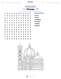 Anteprima della scheda stampabile di Firenze