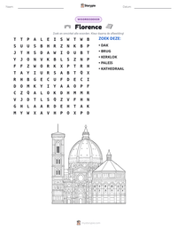 Florence afdrukbare werkblad voorbeeld