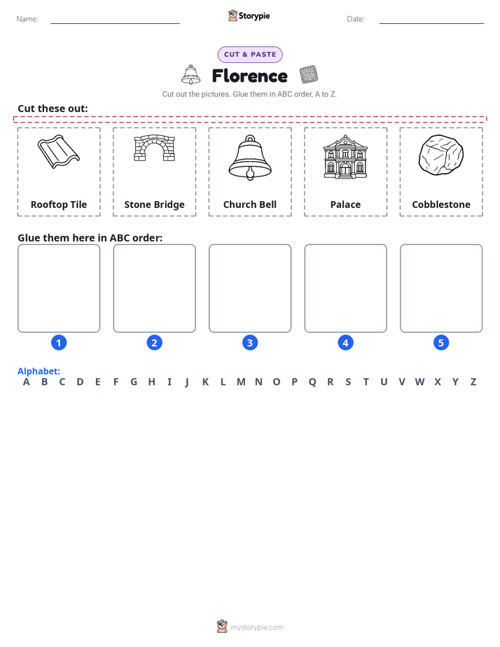 Cut & Paste Alphabet