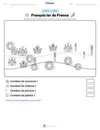 Aperçu de la feuille de travail imprimable François Ier de France