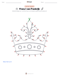 Frans I van Frankrijk afdrukbare werkblad voorbeeld