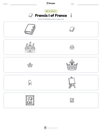 Francis I of France printable worksheet preview