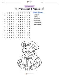 Anteprima della scheda stampabile di Francesco I di Francia