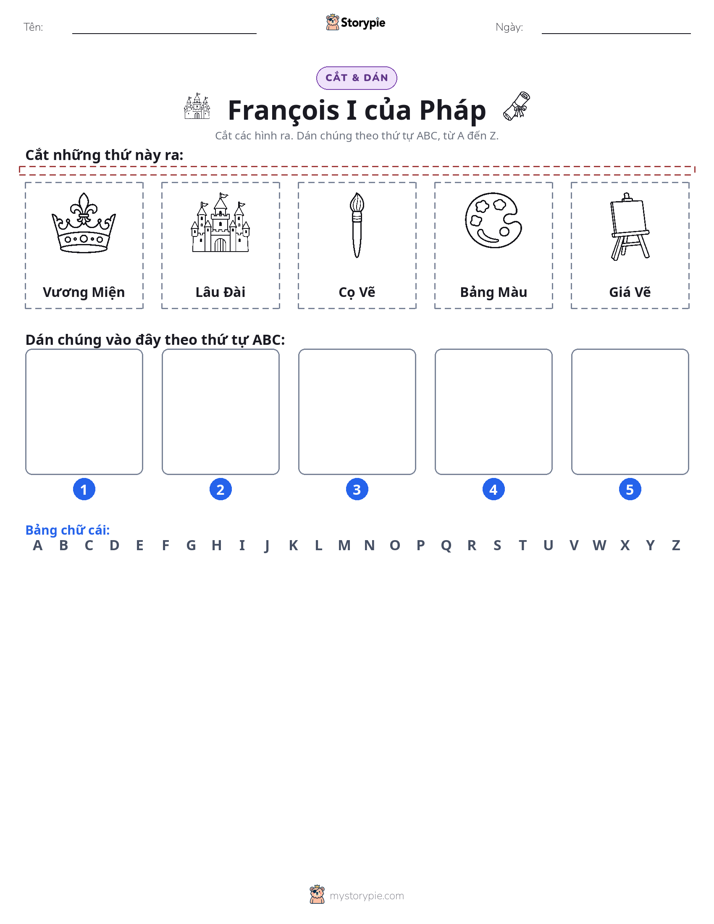 Cắt & Dán Chữ Cái