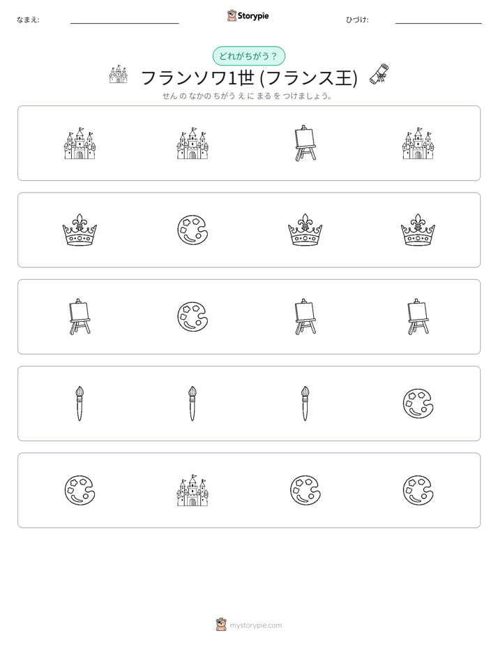 異なるものを見つけよう