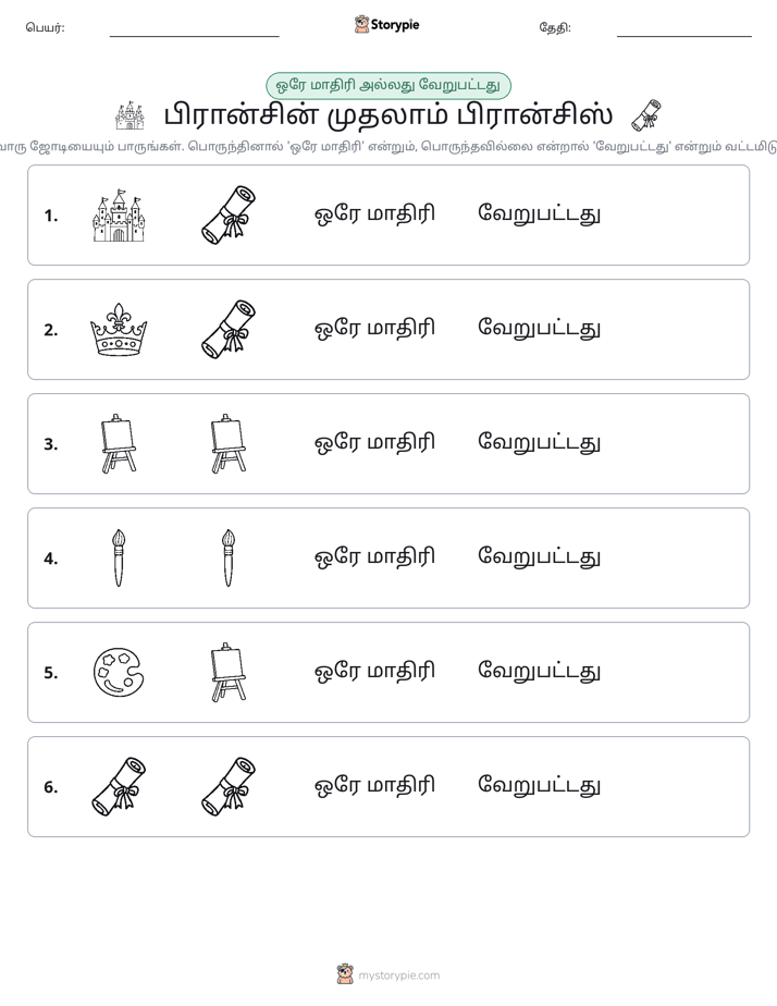அதே அல்லது மாறுபட்டது