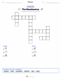 The Renaissance printable worksheet preview