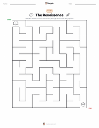 The Renaissance printable worksheet preview