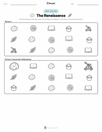 The Renaissance printable worksheet preview