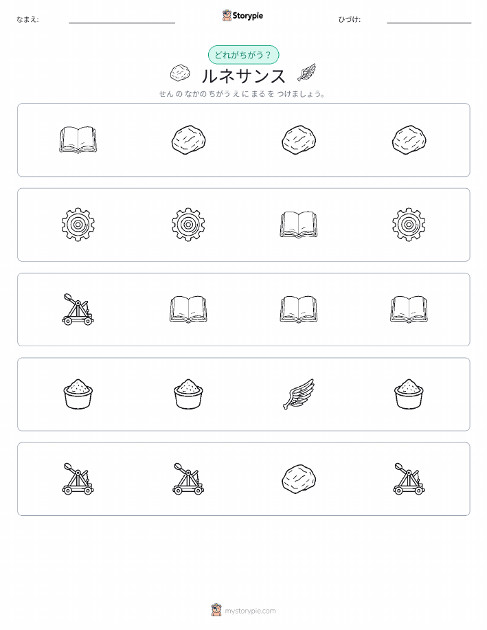 異なるものを見つけよう