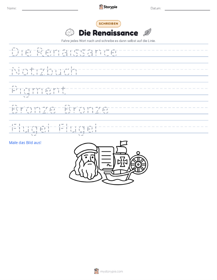 Schreibübung