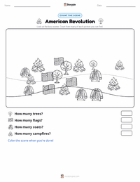 American Revolution printable worksheet preview