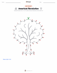 American Revolution printable worksheet preview