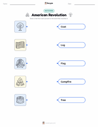 American Revolution printable worksheet for kids