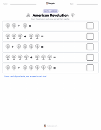 American Revolution printable worksheet preview