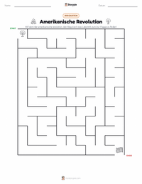 Amerikanische Revolution druckbare Arbeitsblatt Vorschau
