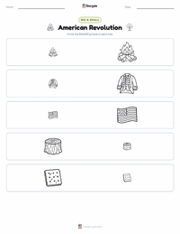 American Revolution printable worksheet preview