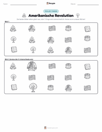 Amerikanische Revolution druckbare Arbeitsblatt Vorschau