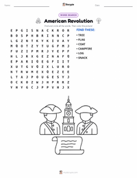American Revolution printable worksheet preview
