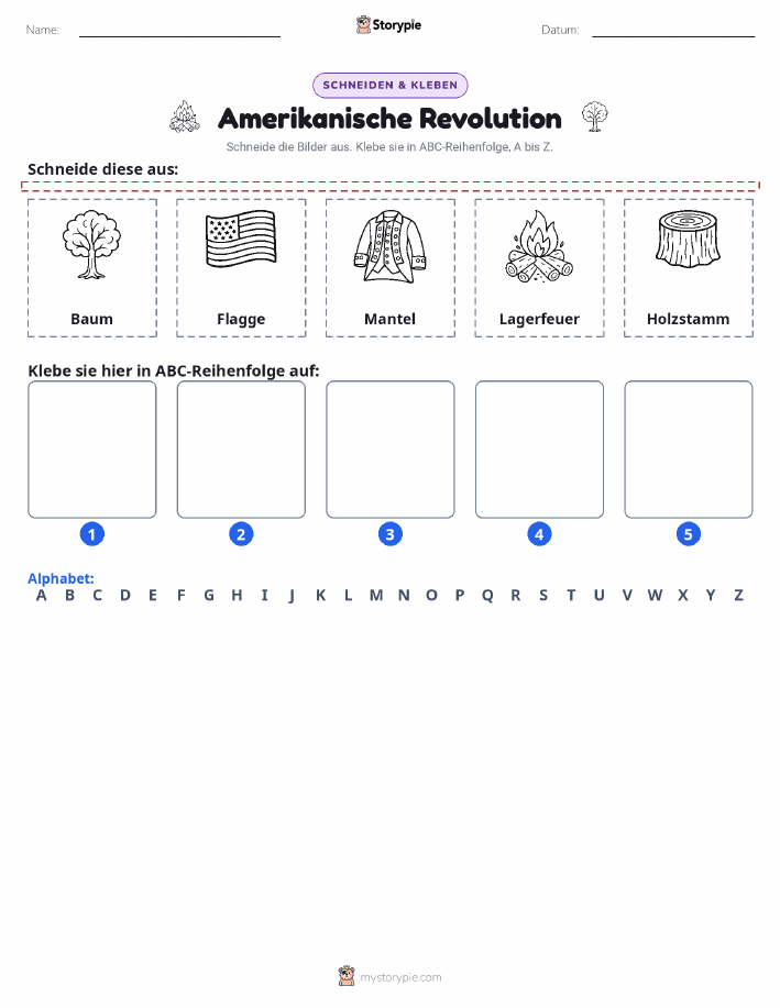 Schneiden & Einfügen Alphabet