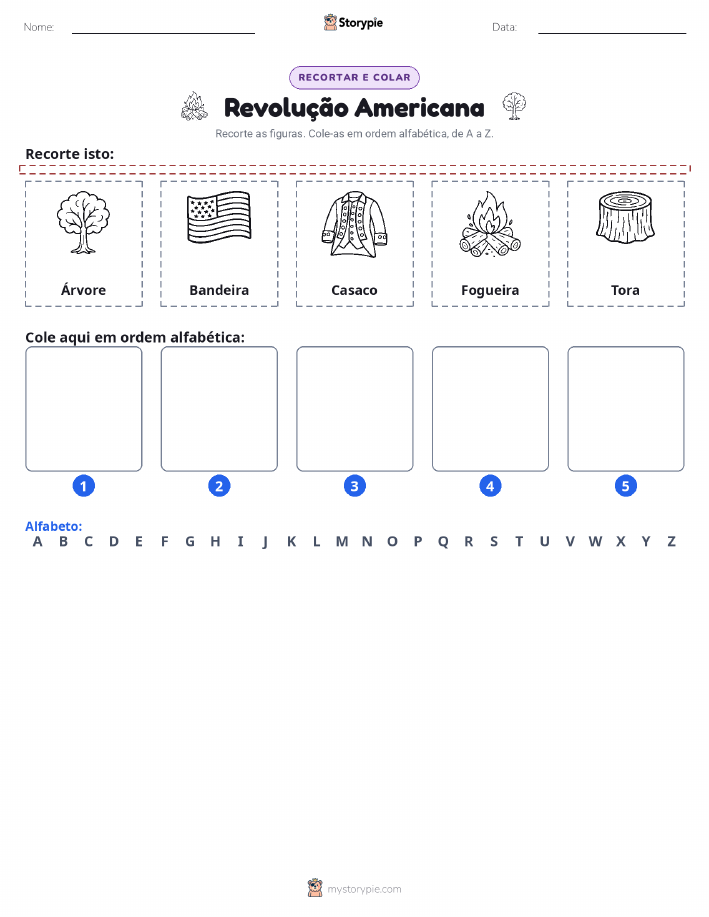 Recortar & Colar Alfabeto