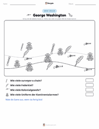 George Washington druckbare Arbeitsblatt Vorschau