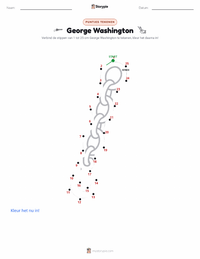 George Washington afdrukbare werkblad voorbeeld