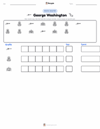 George Washington yazdırılabilir çalışma sayfası önizlemesi