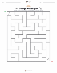 George Washington printable worksheet preview