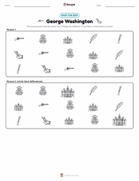 George Washington printable worksheet preview