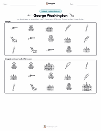 Aperçu de la feuille de travail imprimable George Washington