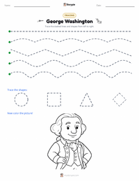 George Washington printable worksheet preview