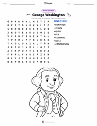 George Washington printable worksheet preview