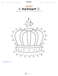 King George III printable worksheet preview