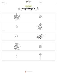King George III printable worksheet preview