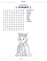 Anteprima della scheda stampabile di Re Giorgio III