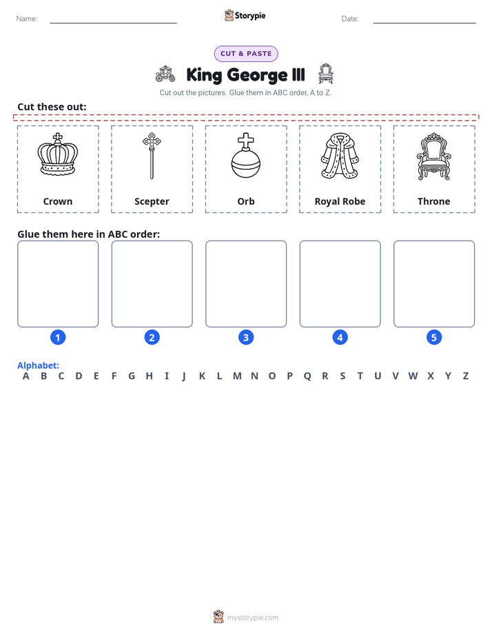 Cut & Paste Alphabet