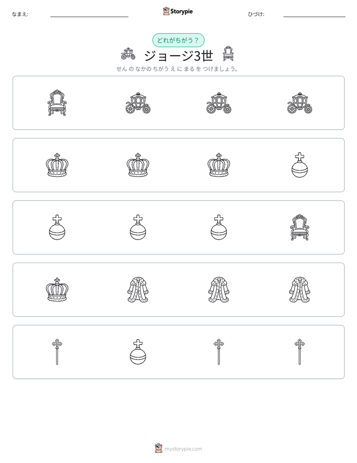 異なるものを見つけよう