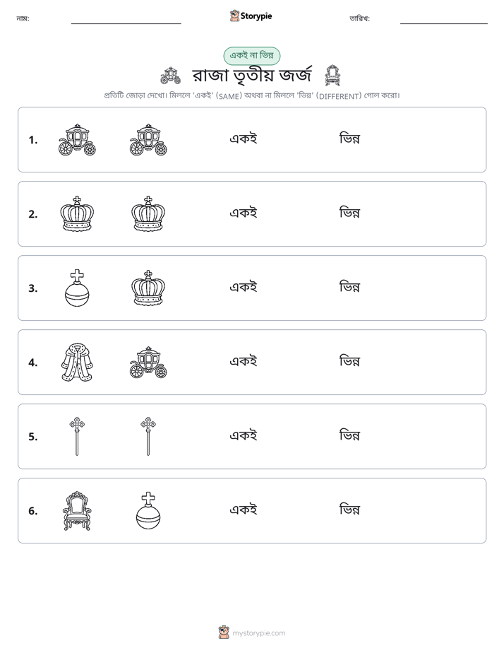 একই বা ভিন্ন