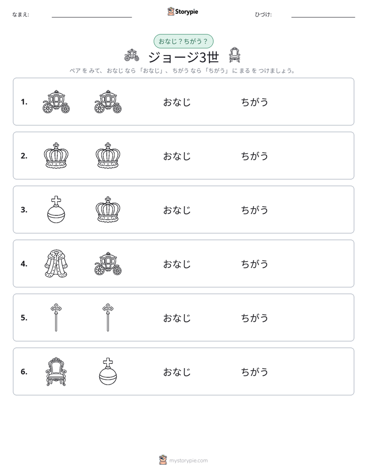 同じか違うか