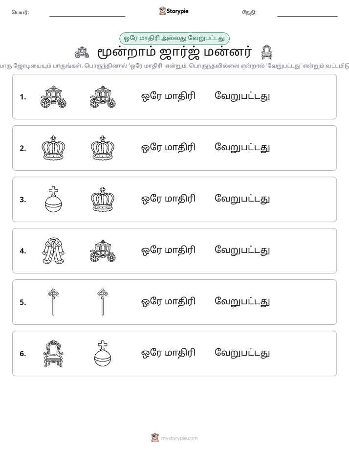 அதே அல்லது மாறுபட்டது