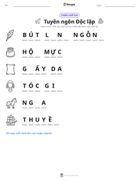 Xem trước tài liệu in sẵn Tuyên ngôn Độc lập