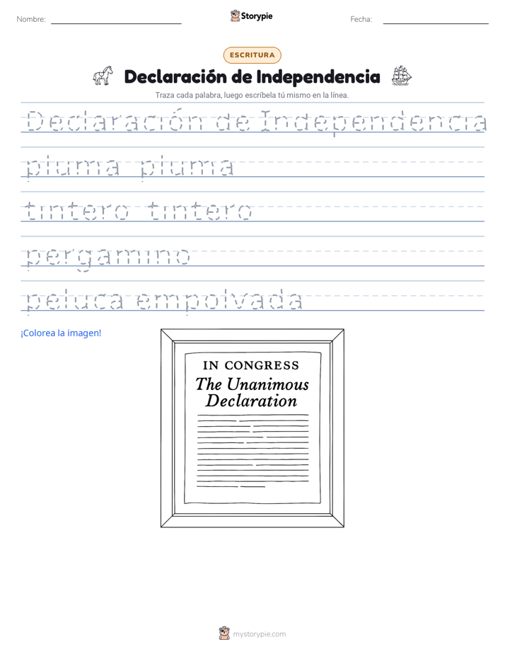 Práctica de Escritura